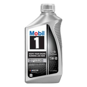 Mobil 1
				1 Quart 15W-50 Advanced Full Synthetic Motor Oil