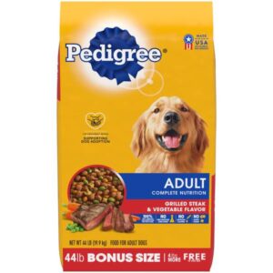 Pedigree
				44 lb Complete Nutrition Grilled Steak and Vegetable Dog Food