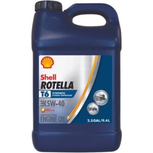 Shell
				2.5 Gal Rotella T6 5W-40 Engine Oil