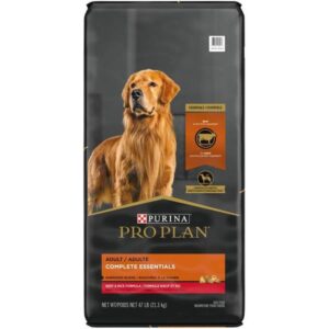 Purina Pro Plan
				47 lb Shredded Beef & Rice Dog Food