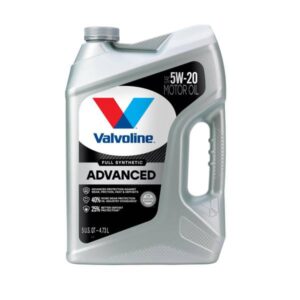 Valvoline
				5 Quarts 5W-20 Advanced Full Synthetic Motor Oil