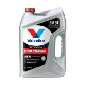 Valvoline
				5 Quarts 5W-30 Full Synthetic High Mileage Motor Oil
