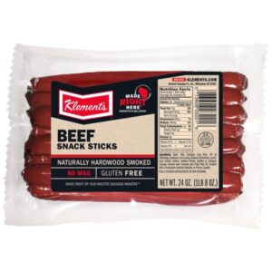 Klement's brand page
		24 oz Beef Sticks