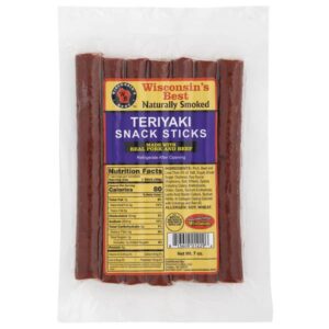 Wisconsin's Best brand page
		7 oz Teriyaki Snack Stick Pack