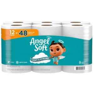Angel Soft
				12-Count Mega Rolls Toilet Paper