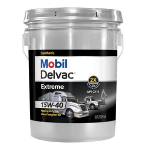 Mobil
				5 Gallon Delvac Extreme Heavy Duty Full Synthetic Diesel 15W-40 Engine Oil