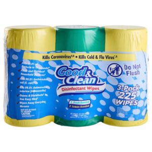 Good & Clean
				225-Count 3-Pack Disinfecting Wipes Lemon/Fresh/Lemon Scent