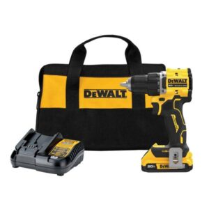 DEWALT
				ATOMIC COMPACT SERIES 20V MAX* Brushless Cordless 1/2 in. Drill/Driver Kit