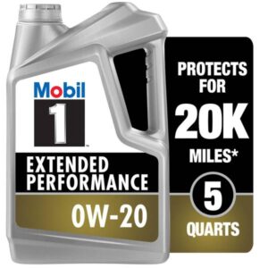 Mobil 1
				5 Quart Extended Performance 0W-20 Full Synthetic Motor Oil