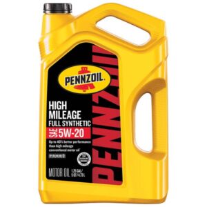 Pennzoil
				5 Quart High Mileage Full Synthetic 5W-30 Motor Oil