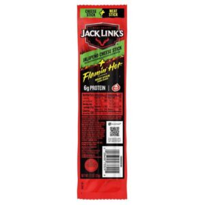 Jack Link's brand page
		1.1 oz Flamin Hot Jalapeno Cheese Stick
