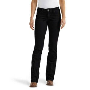 Wrangler  
		Women's Mid Rise Essential Bootcut Jeans