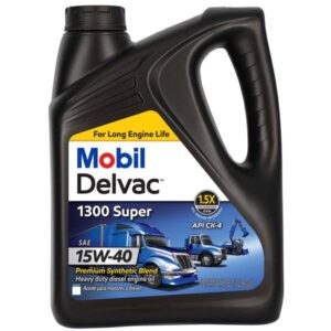 Mobil
				1-Gallon Super Heavy Duty Premium 15W-40 Synthetic Blend Diesel Engine Oil