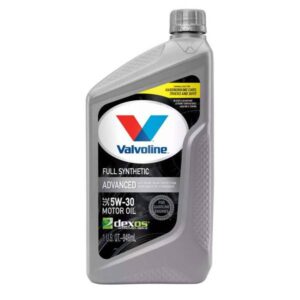 Valvoline
				1 Quart Advanced Full Synthetic SAE 5W-30 Motor Oil