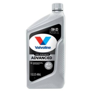 Valvoline
				1 Quart Advanced Full Synthetic SAE 5W-20 Motor Oil