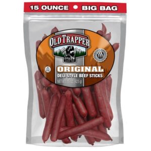 Old Trapper brand page
		15 oz Deli Style Beef Sticks
