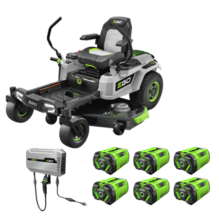 EGO Power+ ZT5207L 52" Z6 Zero Turn Riding Mower with (6) 12AH Batteries and 1600W Charger