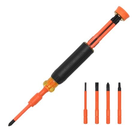 Klein Tools 32604INS 4-in-1 Insulated Auto-Lock Screwdriver