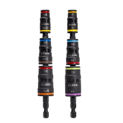 Klein Tools 32933KIT Impact-Rated Flip Socket Set, SAE and Metric