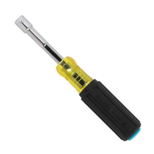Klein Tools 65410MAGM Metric Magnetic Color-Coded Nut Driver, Heavy-Duty Hollow-Shaft, 10 mm