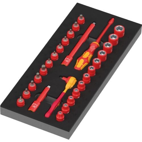 Wera 05150117001 9727 Foam insert 8007 A VDE Zyklop VDE ratchet set 1, 1/4"