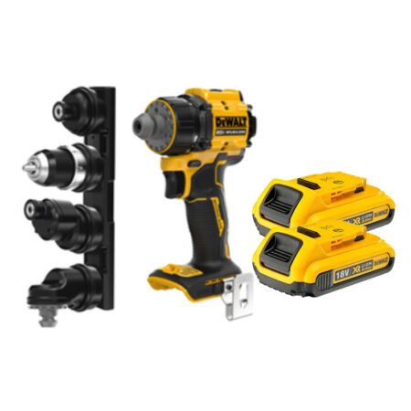 Perceuse visseuse à têtes multiples XR 18V - 2 batteries 2Ah - Li-Ion Brushless - DEWALT - DCD803D2T-QW