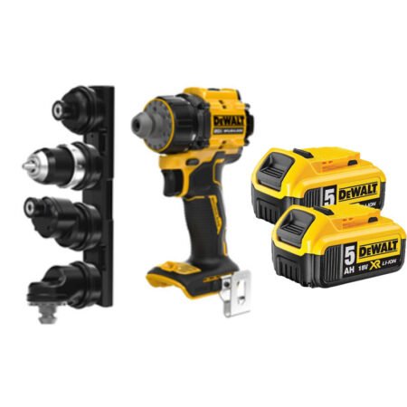 Perceuse visseuse à têtes multiples XR 18V - 2 batteries 5Ah - Li-Ion Brushless - DEWALT - DCD803P2T-QW