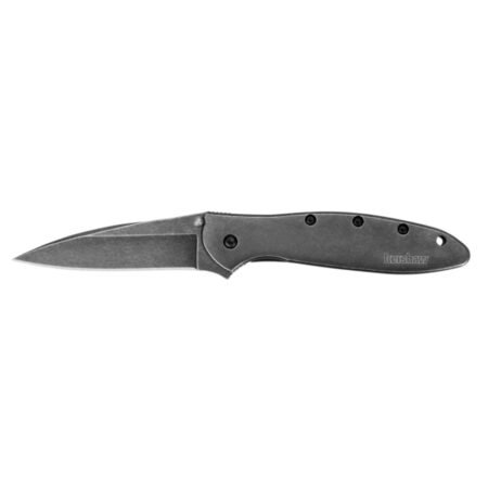Kershaw 1660BLKW Leek - BlackWash