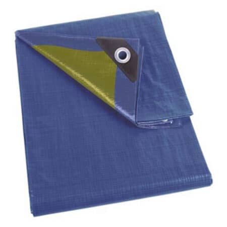Bâche de sol résistante - PEREL - 3x4m - bleu kaki