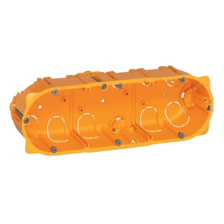 Boîte à encastrer Batibox pour plaque de plâtre - 3 postes - profondeur 40 mm LEGRAND