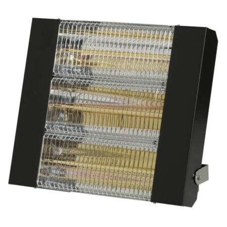 Chauffage suspendu radiant halogène quartz infrarouge électrique IPX5 SOVELOR IRC 4500 CN 4500W monophasé ou triphasé