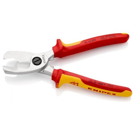 Coupe-câbles à double tranchants KNIPEX 95 16 200 200mm 20mm/70mm²