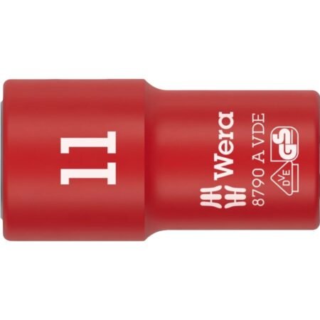 Wera 05005929001 8790 A Vde Zyklop Socket, Insulated, With 1/4" Drive, 4.5 X 41 Mm