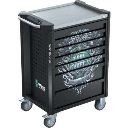 Wera 05150135001 9705 Tool Rebel Roller Cabinet Stainless 1, 177 Pieces
