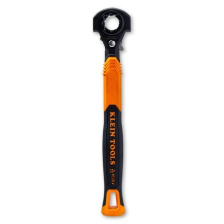 Klein Tools KT171HFINS 5-in-1 Hammer Facing Insulated Lineman Wrench