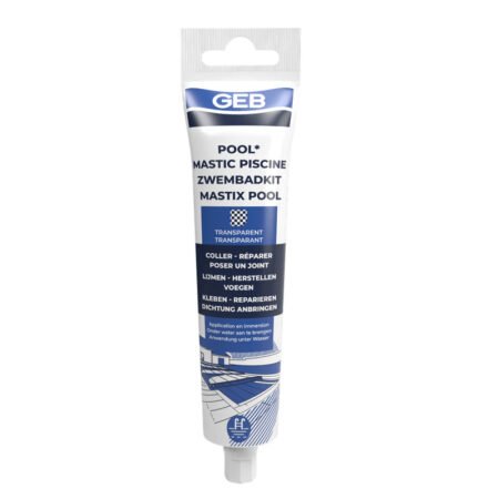 Mastic joint et colle spécial piscine - GEB - 590930 - Translucide - Tube 80 ml