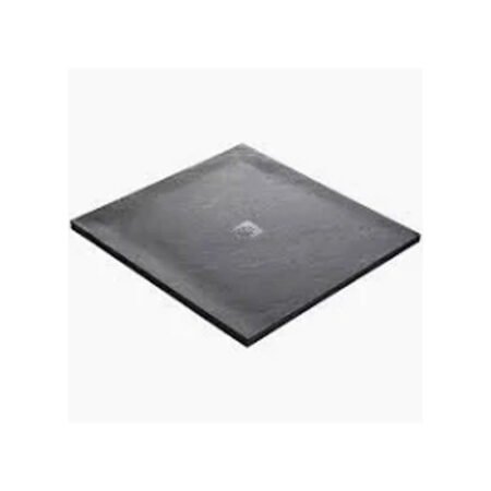 Receveur pierre naturelle rocher de mer MARMOX grille caniveau acier excentrée