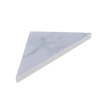 Etagère d'angle en résine imitation marbre 26 x 26 cm x 2,5 cm MARMOX