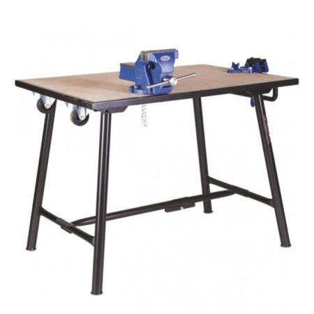 Table de monteur TuffBench + roulettes, poignée, étau à chaîne et étau d'atelier - Armorgard - BH10-HWVF